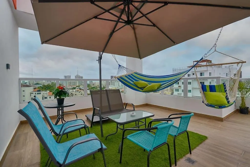 Lujoso/Moderno Pent House En Bella Vista. Terraza Privada, Piscina Apartment Santo Domingo